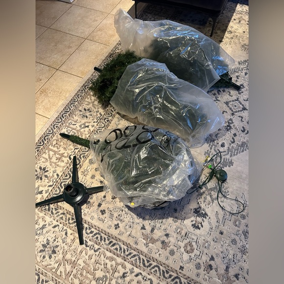 100-in. Christmas Tree w/built in lights - Picture 3 of 14